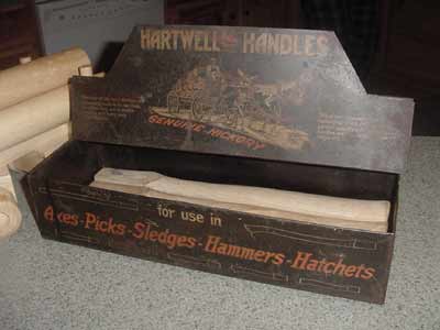 Hartwell Hickory Handles
Tin box store display.
Keywords: ax handles tin collectable hatchet