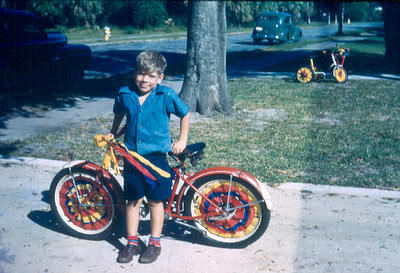 Tom and his parade bike
