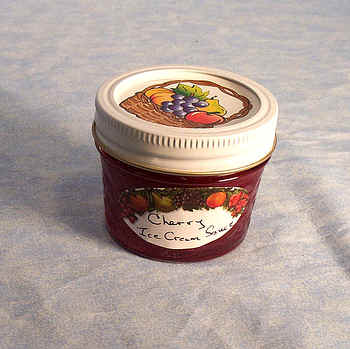 A jar of Patty's Cherry Ice Cream Sauce
This was a gift to Charlie from Patty and Norm.

