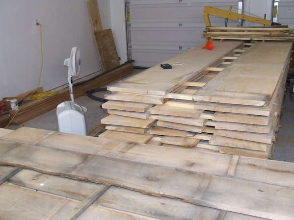Wood in garage
