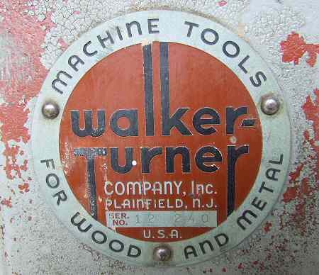 Walker Turner jointer
