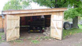 south end of woodshed

