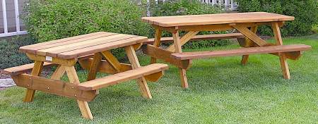 4 and 6' Cedar Picnic Tables
I have made 100's of these over the years.
