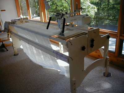 Loading_layers
Assembled quilt machine, TinLizzie18
Keywords: Quilts