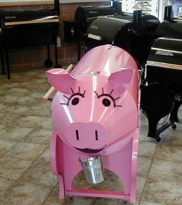 PigFind
Pink pig pellet cooker/grill. Smoke comes out nostrils
Keywords: accessories