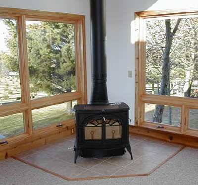 Woodstove
Vermont Castings Defiant in great room
Keywords: Stove