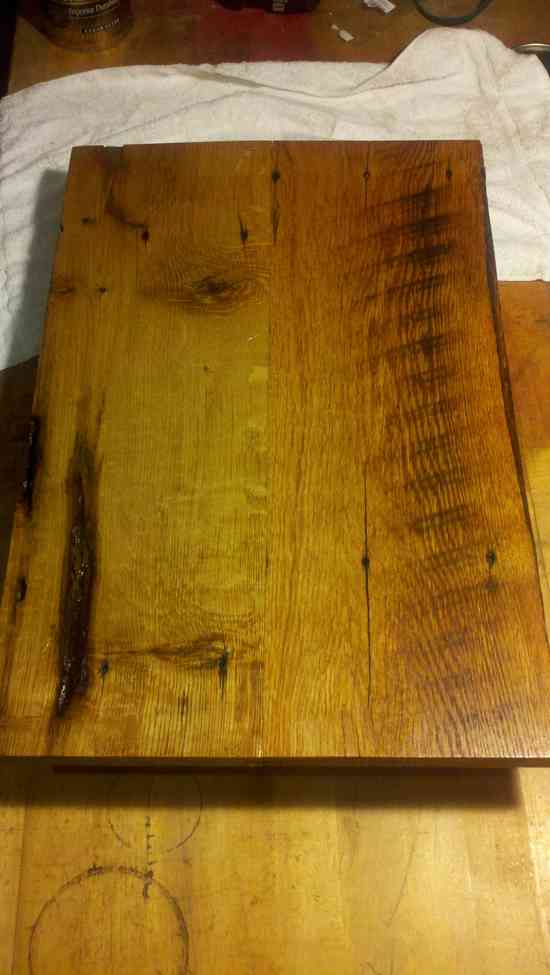oak board
Backing board for my deer mount
