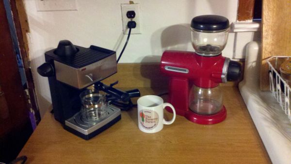 Coffee!
Maker and Grinder
