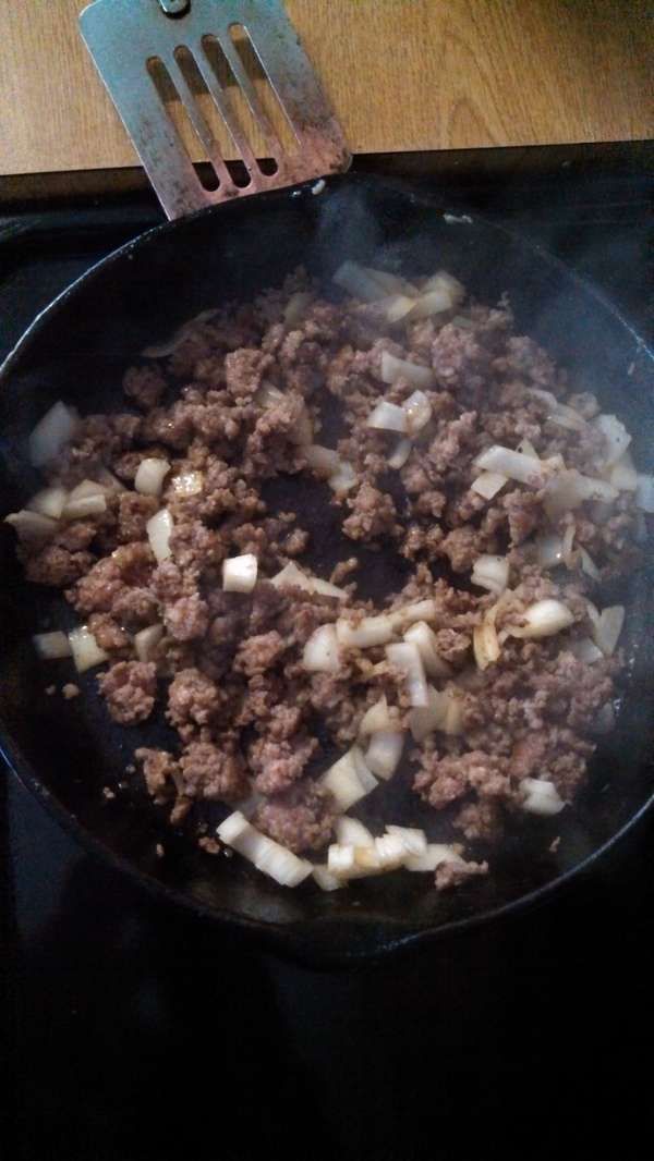 added pan fried sausage and onions
