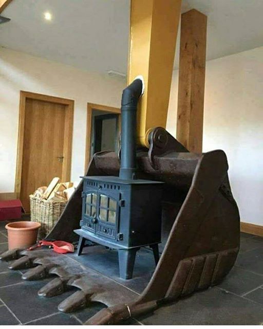 Cat wood stove
