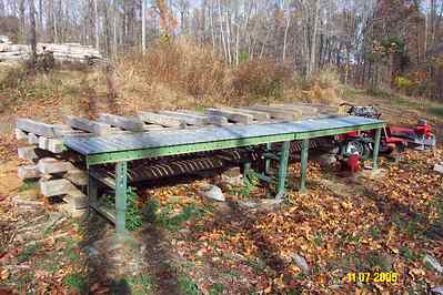 Firewood Bench 2
Firewood processing station showing conveyors
Keywords: OWW firewood conveyor