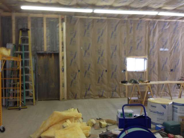 Insulation east wall 020614
