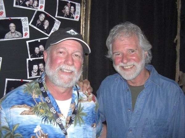 Robert and Chuck Leavell
Robert and Chuck Leavell in the VIP Suite before the Stones concert in Anaheim, CA May 15, 2013

