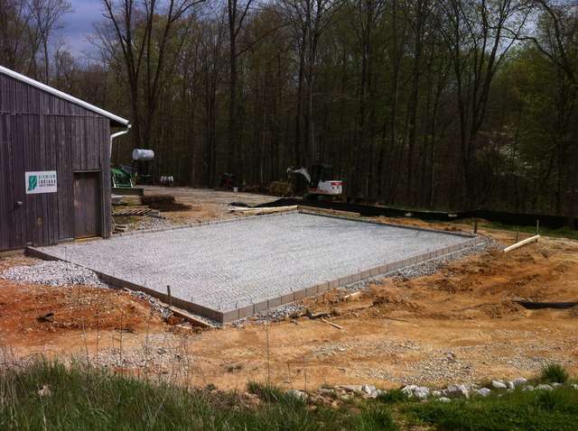 form and gravel for slab 040212
