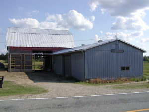 Nrothside of both barns
