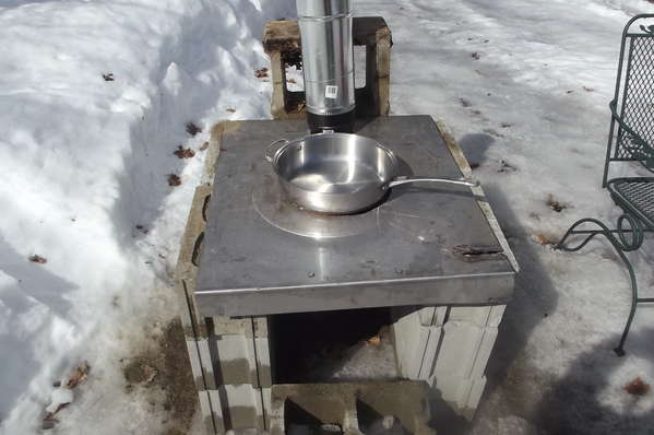 top of sap boiler
ss frying pan,low budget
