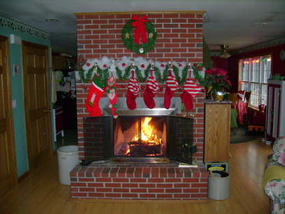 stockings all hung
the 2nd stocking on the left is the one my mother made for me for my first christmas

