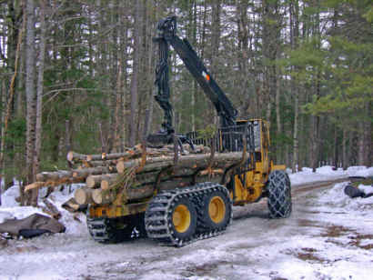 forwarder with pulp
