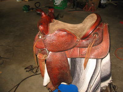 Saddle
Got this at an auction for 60$ 
