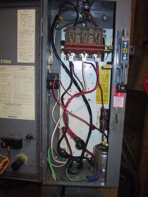 3 phase switch box with start cap
