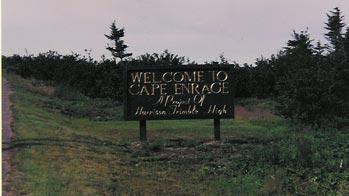 Cape Enrage Entrance Sign
Entrance to Cape Enrage, a project of the Harrison Trimble High School in New Brunswick, Canada
Keywords: Cape Enrage