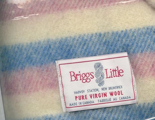 wool blanket
Briggs and Little Woolen Mill is the oldest in Canada.
