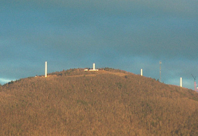 Windmills being erected on Mars Hill, Maine
More progress
