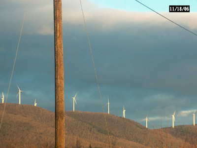 Windmills being erected on Mars Hill, Maine
More progress
