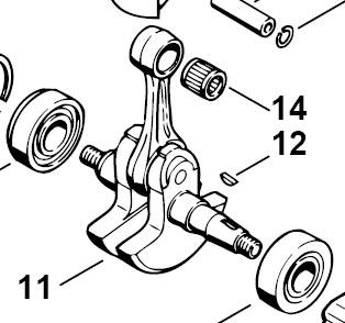 woodruff key, item # 12 on crankshaft
