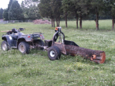 ATV Log Skidder
