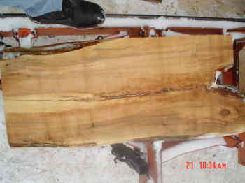 Maple Slabs
Slabs cut 2 7/8" thick 4' long 22" average width, one side live edge
