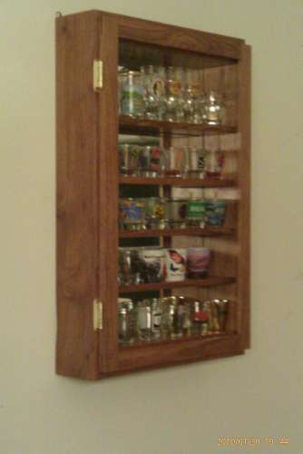 shot glass cabinet
