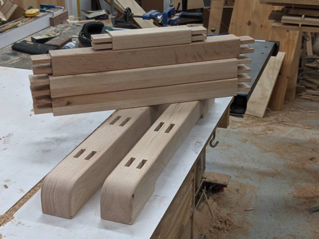 Workbench mortise and tenons 
