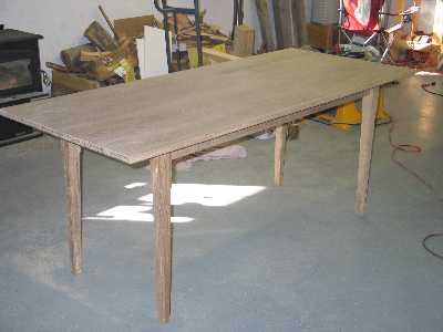white oak table
