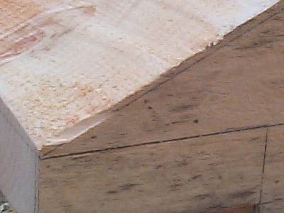 Chainsaw joinery detail
