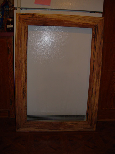 Full view of mirror frame
