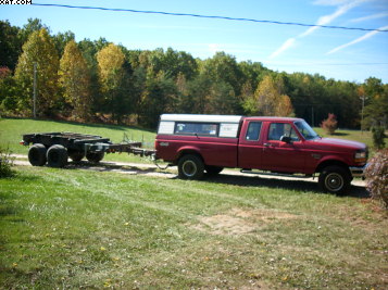 Ford F250HD diesel and M796 military trailer
