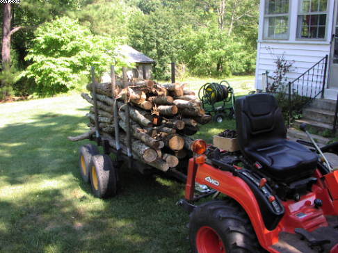 1st load out with the logging trailer
