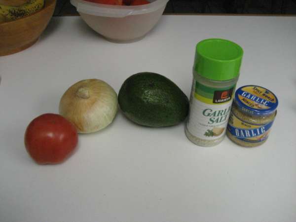 Guacamole ingredients
