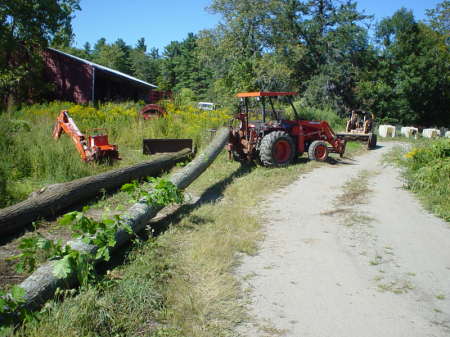 tractor and winch
