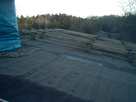 004roof - Rafters on back
