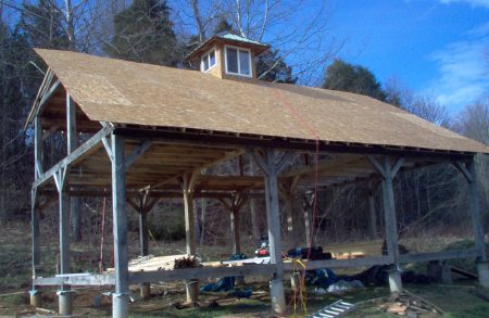 006roof - OSB sheeting on front
