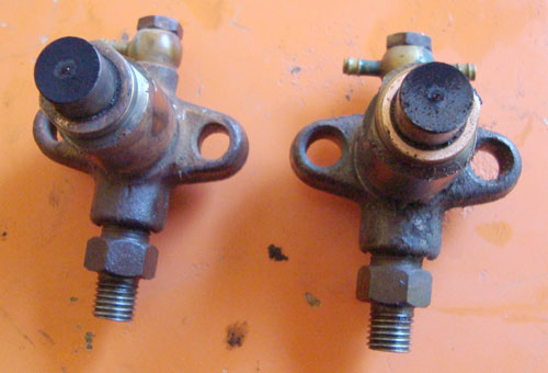 Kubota L200 injectors
the right one is the from the cylinder that's not firing correctly
Keywords: kubota l200 diesel