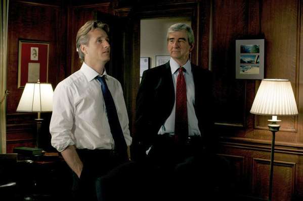 Law & Order
LAW & ORDER -- "Calling Home" Episode 18001 -- Pictured: (l-r) Linus Roche as A.D.A. Michael Cutter, Sam Waterston as Executive Assistant District Attorney Jack McCoy -- NBC Photo: Will Hart
Keywords: NUP_109286 select