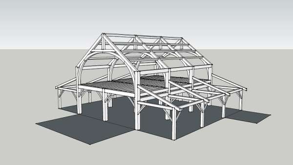 NewbarnHa
Updated 5/22/2011 with new spacings and Lean To rafters
