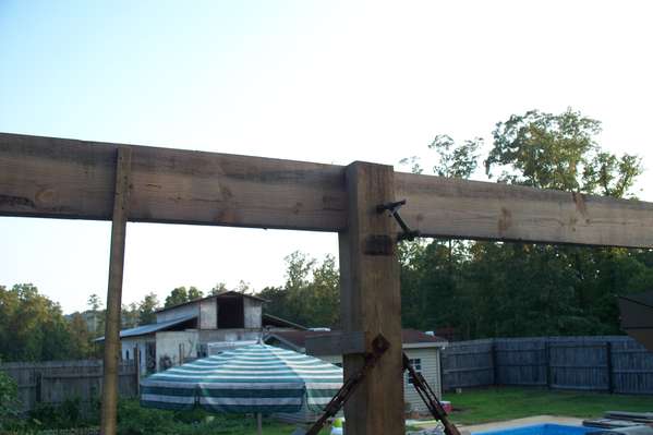 beams going up....4x 12's
