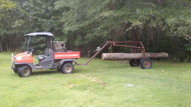 Bringing in firewood.  One piece at a time.
