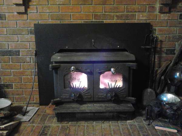 Kodiak wood insert.... 
Bought this stove when we built the house... its 29 years old in the year 2014
