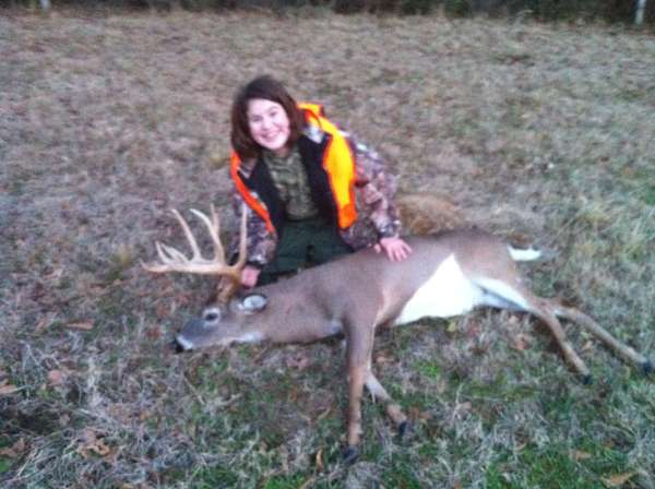 11 pt.
138  5/8  Not bad for her third buck ever.
