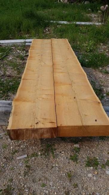 Cedar table top - 48" x 14'
